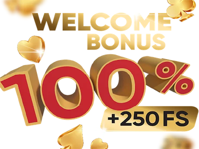 Welcome Бонус Умножаем депозит на два и 250 фриспинов в подарок!